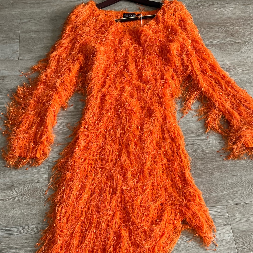 Orange festive dress